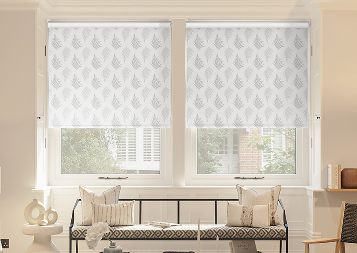Delicate Ferns, Fog Grey - Twist&Fit Roller Blind - Image 3